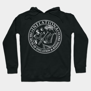 Inflationa, the Muse of Inflation and Rising Prices Hoodie